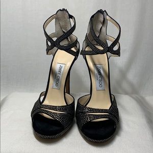 Jimmy Choo Crystal Embedded Heels